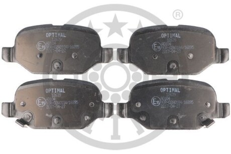 Комплект гальмівних накладок, дискове гальмо - Optimal BP-12639