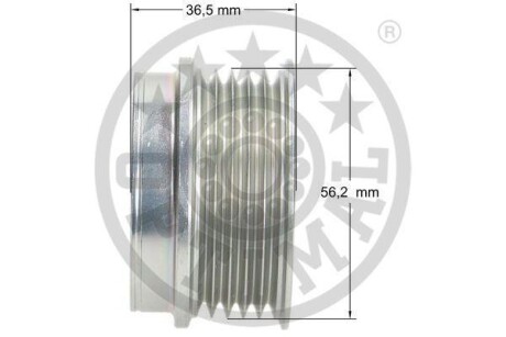 Фото 3 - Шків генератора Optimal F51006