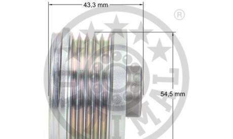 Фото 3 - Шків генератора Optimal F5-1095 (F51095)