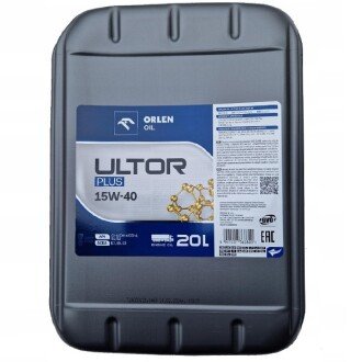 Моторное масло Ultor Plus 15W-40, 20 л (QFS486B50) - ORLEN QFO917K20