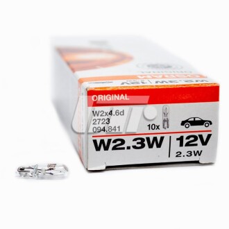 Автолампа Original W2,3W W2x4,6d 2 W прозрачная - (383100502, 7701039174, N90360501) OSRAM 2723