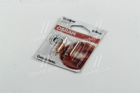 Автолампа Original WY5W W2,1x9,5d 5 W оранжевая - OSRAM 2827NA-02B