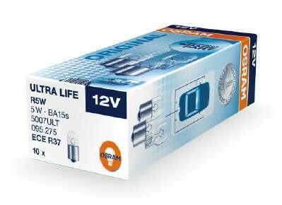 Автолампа Ultra Life R5W BA15s 5 W прозрачная - OSRAM 5007ULT