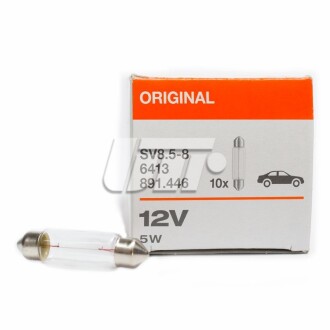 Автолампа Original C5W SV8,5-8 5 W прозрачная - OSRAM 6413