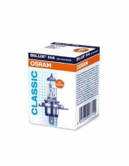 Автолампа H4 12V 60/55Вт P43t Classic - OSRAM 64193CLC