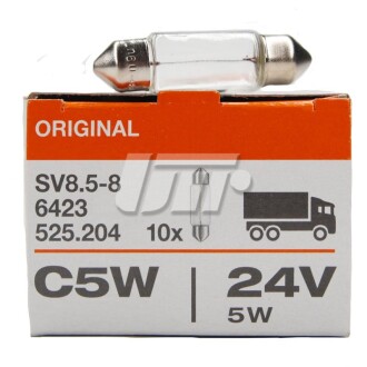 Автолампа C5W SV8,5-8 7 W прозрачная - OSRAM 6423