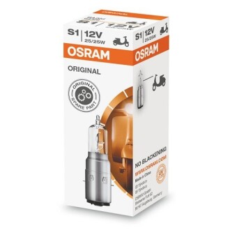 Автолампа S1 BA20d 25 W прозрачная - OSRAM 64326