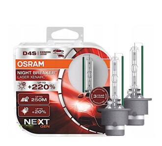 Ксеноновая лампа Night Breaker Laser +220% D4S 85V 35W P32d-5 (2 шт.) - OSRAM 66440XNN-HCB