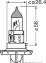 Лампа H13 60/55W 12V P26,4T 10X1OSI STANDARD - OSRAM 9008 (фото 3)