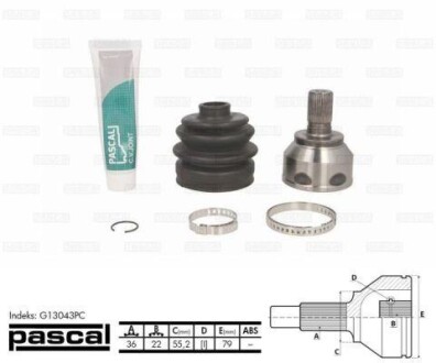 Фото 3 - ШРУС PASCAL G13043PC