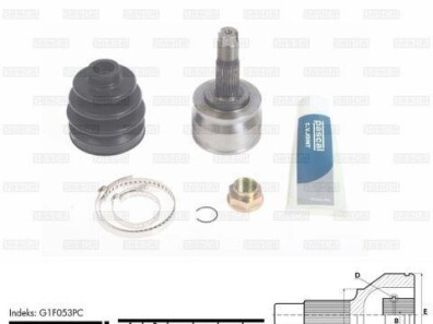 Шарнір привідного валу - PASCAL G1F053PC