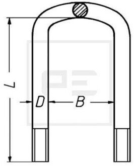 Стремянка рессоры - (0313844150, 0313844153, 0313844154) PE AUTOMOTIVE 045.032-00A