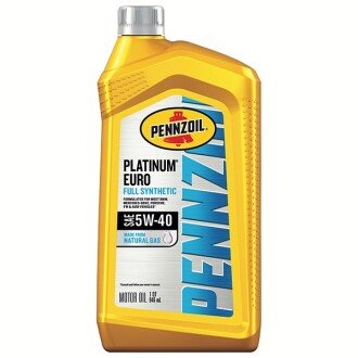 Моторное масло Platinum Euro 5W-40, 0,946 л (550051120) - PENNZOIL 550040862