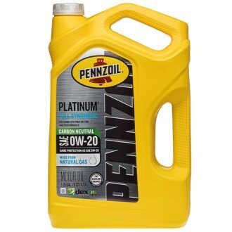 Моторна олива Platinum 0W-20, 4,73 л - PENNZOIL 550046127 (фото 1)