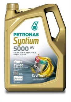 Моторна олива Syntium 5000 AV 5W-30, 5л - (053001TFE, 053005TFE, 214200) Petronas 18135019 (фото 1)