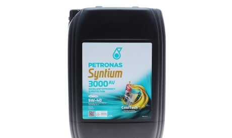 Олива 5W40 SYNTIUM 3000 AV (20L) (VW 505.00/505.01/MB 229.51/RN0700/RN0710) (API SN) (ACEA C3) - Petronas 70179R41EU