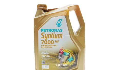 Олива 0W20 SYNTIUM 7000 AV (5L) (Porsche C20/VW 508 00/509 00) (ACEA C5) - Petronas 70410M12EU