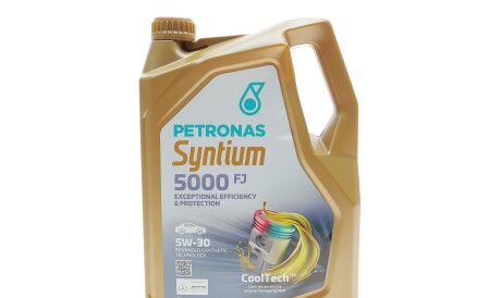 Олива 5W30 SYNTIUM 5000 FJ (5L) (Jaguar Land Rover STJLR.03.5005/Ford WSS-M2C934-B) - Petronas 70542M12EU