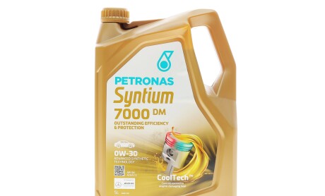 Олива 0W30 SYNTIUM 7000 DM (5L) (RN0700/MB 229.51/MB 229.52) (ACEA C3) (API SN) - Petronas 70662M12EU
