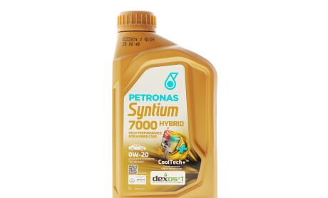 Олива 0W20 SYNTIUM 7000 HYBRID (1L) (API SP/ILSAC GF-6A) (GM dexos1 Gen 3/Ford WSS-M2C962-A1) - Petronas 70803E18EU