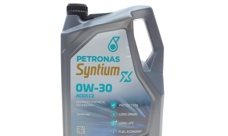 Олива 0W30 SYNTIUM X (5L) (PSA B71 2312/ACEA C2) - Petronas 70981M12EU