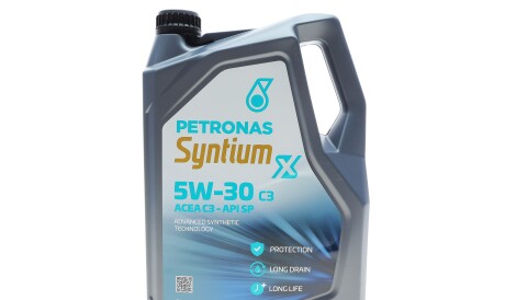 Олива 5W30 SYNTIUM X ACEA C3/API SP (5L) - Petronas 71004M12EU