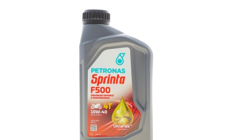 Олива 10W40 SPRINTA F500 4T (1L) (API SL/JASO MA2) - Petronas 73188E15EU