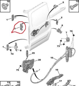 Елемент двері - Peugeot/Citroen 904679