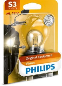 Автолампа S3 15 W прозрачная - PHILIPS 12008BW