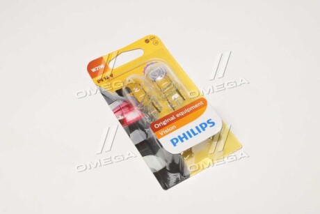 Автолампа W21W 12V W3x16d (2 шт. в блістері) - (997008215, MS820027, 2626189947) PHILIPS 12065B2