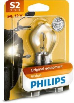 S2 12V 35/35W BA20d - (01121372, 24615070, 4123200) PHILIPS 12728C1