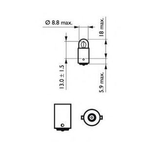 Фото 4 - Автолампа PHILIPS 12913CP