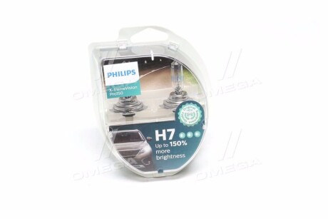 Автолампа H7 S2 12V 55W PX26d X-tremeVision Pro150 +150% (2 шт. в блістері) - PHILIPS 12972XVPS2