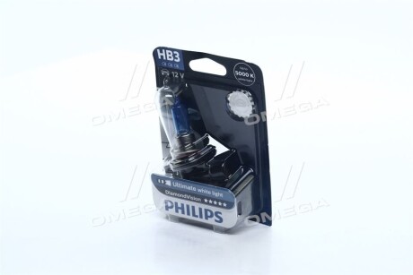 Лампа розжарювання HB3 12V 60W P20d Diamond Vision 5000K (blister 1шт) - PHILIPS 9005DVB1