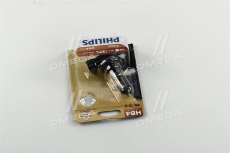 Лампа розжарювання HB4 12V 55W P22d Vision +30 1шт blister - PHILIPS 9006PRB1