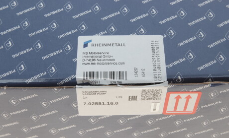 Фото 5 - Вакуумный насос PIERBURG 7.02551.16.0 (702551160)