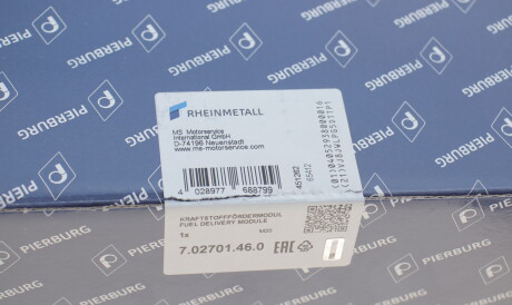 Фото 3 - Датчик рівня палива PIERBURG 7.02701.46.0 (702701460)