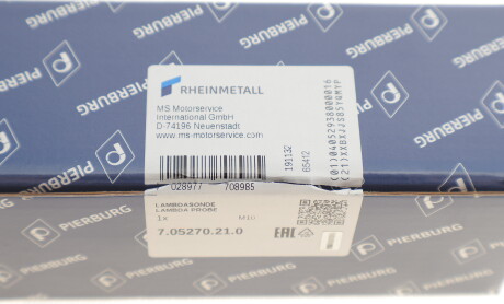 Фото 6 - Лямбда зонд PIERBURG 7.05270.21.0 (705270210)