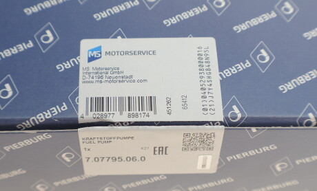 Фото 7 - Паливний насос PIERBURG 7.07795.06.0 (707795060)