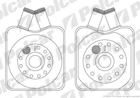 Радиаторы масла - Polcar 1303L8-1