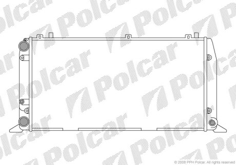 Радиаторы охлаждения - (893121253A) Polcar 130708-4