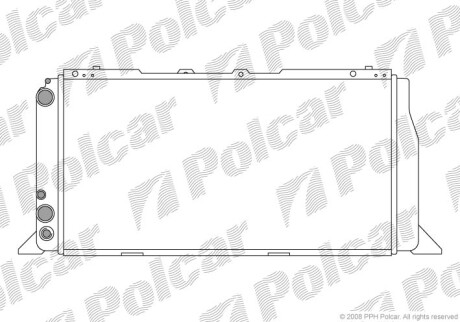 Радиаторы охлаждения - (893121251, 893121251A) Polcar 130708A2