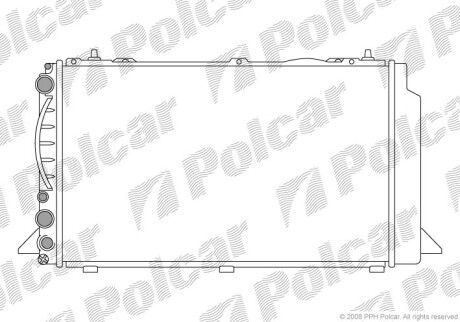 Радиаторы охлаждения - (8A0121251) Polcar 130808-1