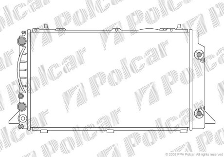 Радиаторы охлаждения - Polcar 130808-7