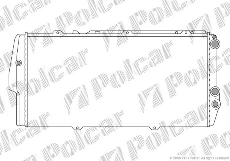 Радиаторы охлаждения - (443121251K, 443121251L, 447121251) Polcar 131508A3