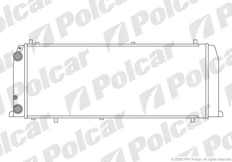 Радиаторы охлаждения - (443121253C, 431121253A) Polcar 131508A4