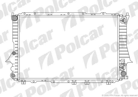 Радиаторы охлаждения - Polcar 131608A8