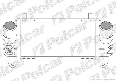 Радиаторы воздуха (Интеркулеры) - (8Z0145804, 8Z0145804C, 8Z0145805C) Polcar 1322J8-1