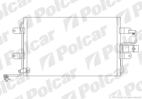 Радиаторы кондиционера - (1J0820411D, 1J0820413A, 1J0820413B) Polcar 1323K8C2