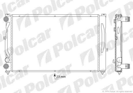 Радиаторы охлаждения - Polcar 13240802